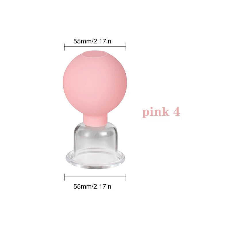 Face Massager Vacuum Cupping Cups Rubber
