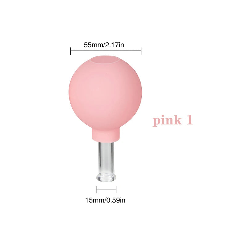 Face Massager Vacuum Cupping Cups Rubber