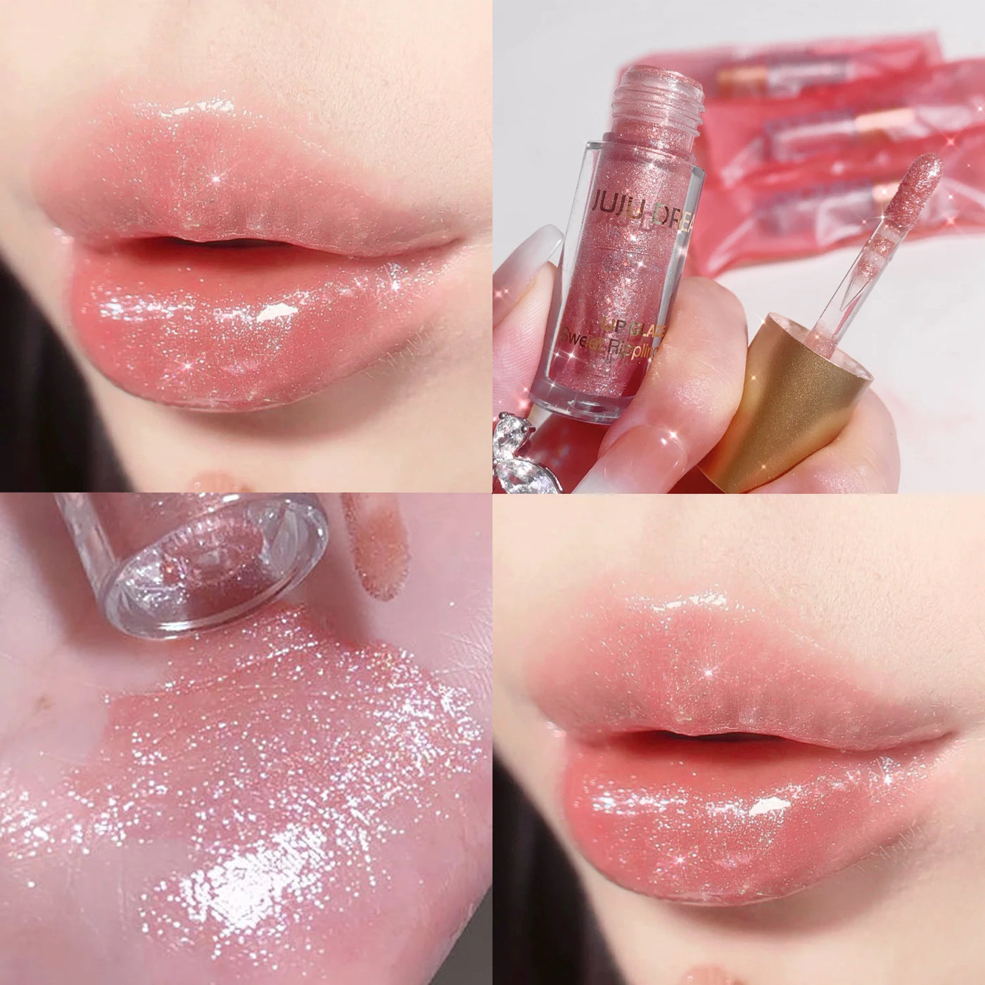 Sweet sparkling lip glaze mirror lip shine light