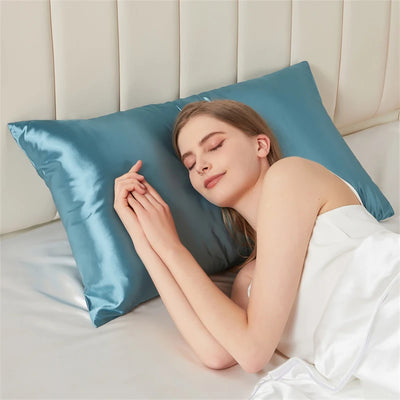 Solid Mulberry Silk Pillow Case Hair Skin Protect