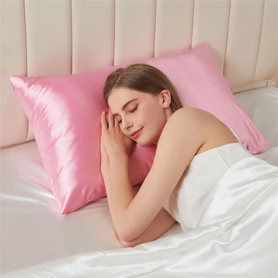 Solid Mulberry Silk Pillow Case Hair Skin Protect