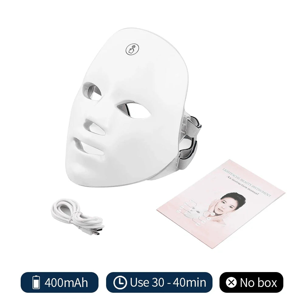 Rechargeable Facial LED Mask Colors LED Photon