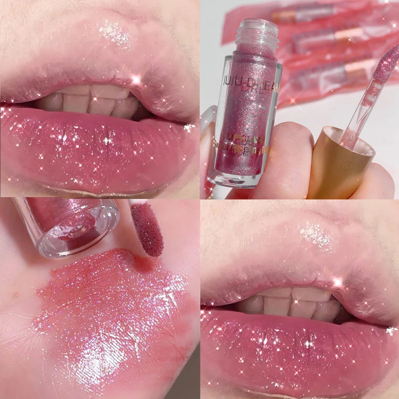 Sweet sparkling lip glaze mirror lip shine light