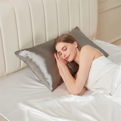 Solid Mulberry Silk Pillow Case Hair Skin Protect