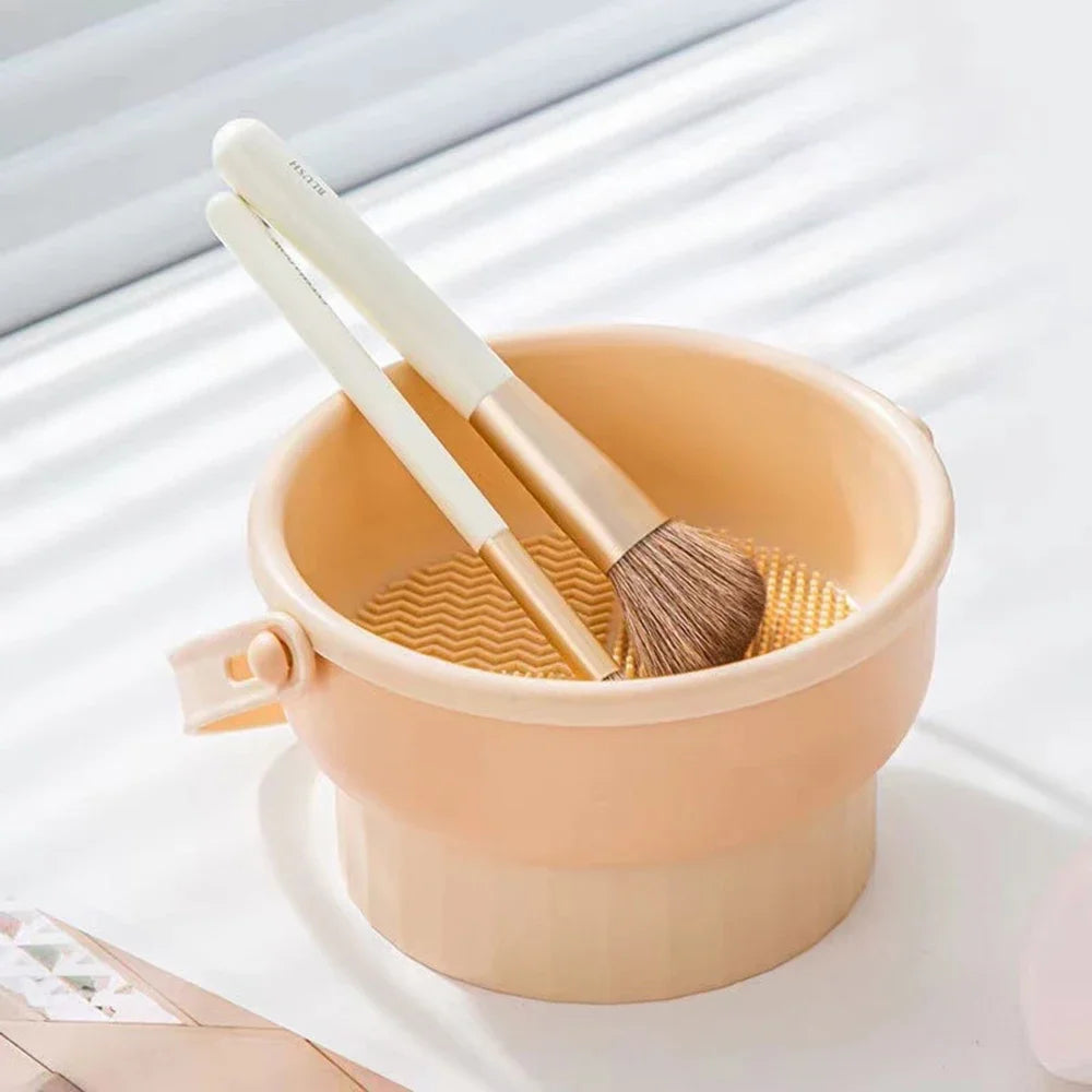 Makeup Brush Cleaning Bowl Beauty Egg Cleaning