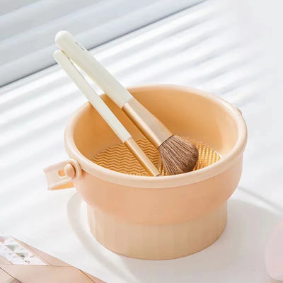 Makeup Brush Cleaning Bowl Beauty Egg Cleaning