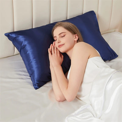 Solid Mulberry Silk Pillow Case Hair Skin Protect