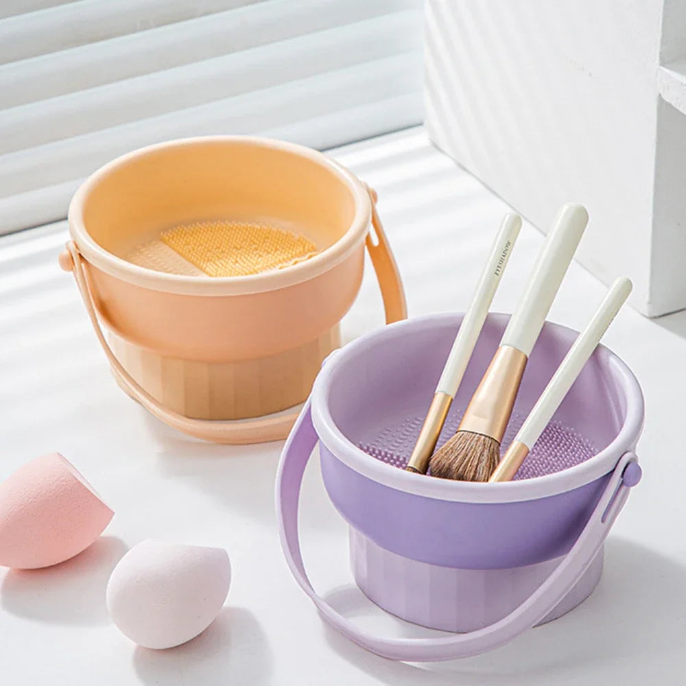 Makeup Brush Cleaning Bowl Beauty Egg Cleaning