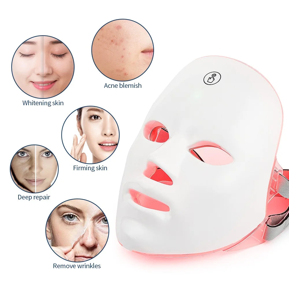 Rechargeable Facial LED Mask Colors LED Photon