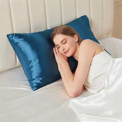 Solid Mulberry Silk Pillow Case Hair Skin Protect