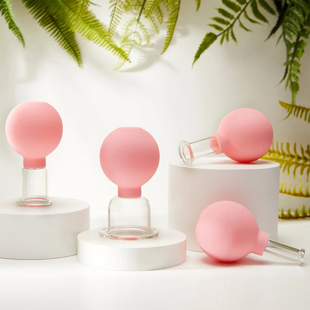 Face Massager Vacuum Cupping Cups Rubber